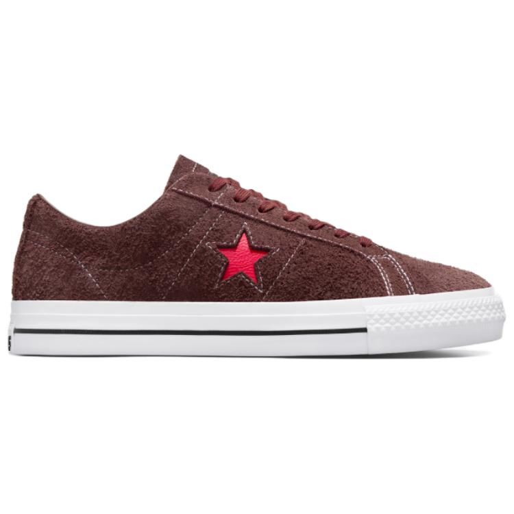Converse One Star Pro Cons Low Eternal Earth Brown Red Unisex Sneakers White A05323C