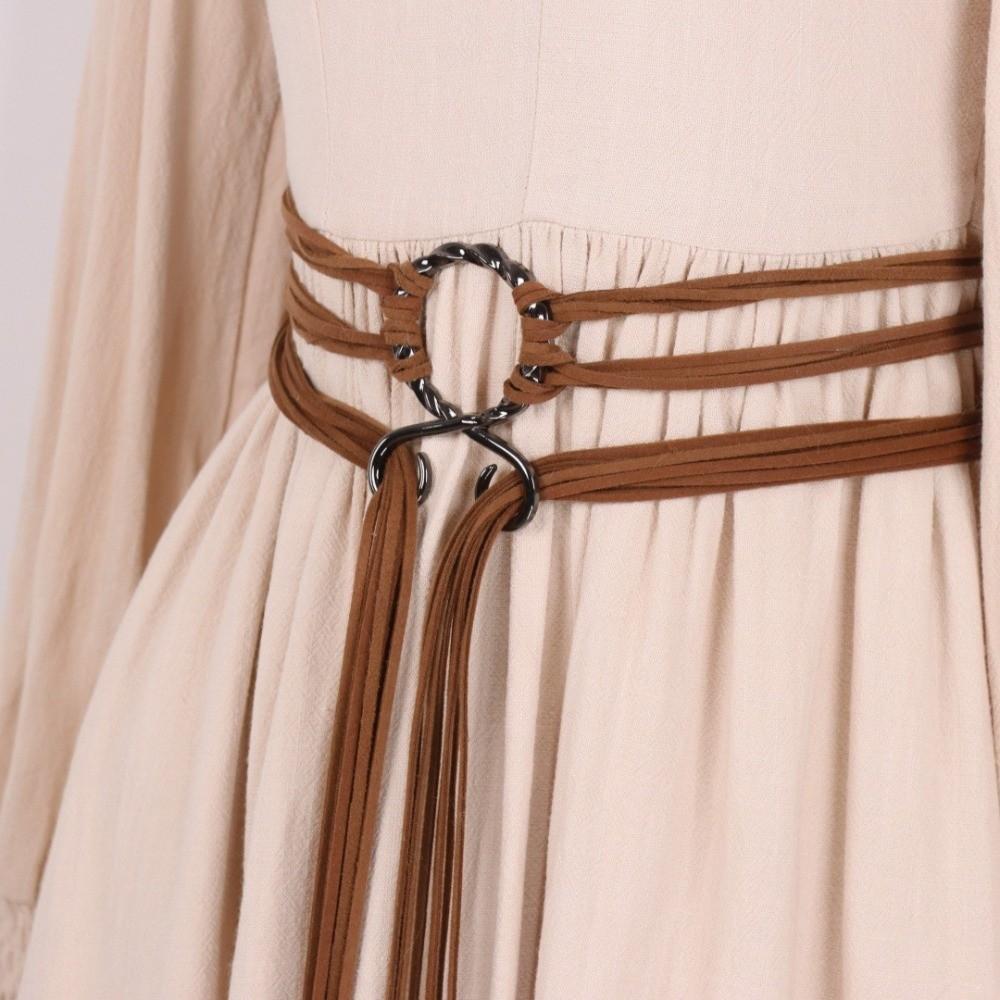 Adjustable Long Rope Chain Belt Braided Decorative Belt Fashion Waist Cinch  Medieval