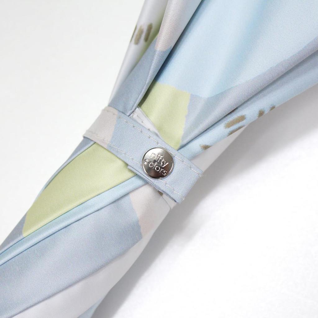 Nifty Colors Long 2493GY Umbrella, Light-Shielding, Two-Side Peony,