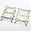 Retro Rhinestone Cat-eye Anti-Blue Light Glasses: Fashionable Color-changing Metal Frames