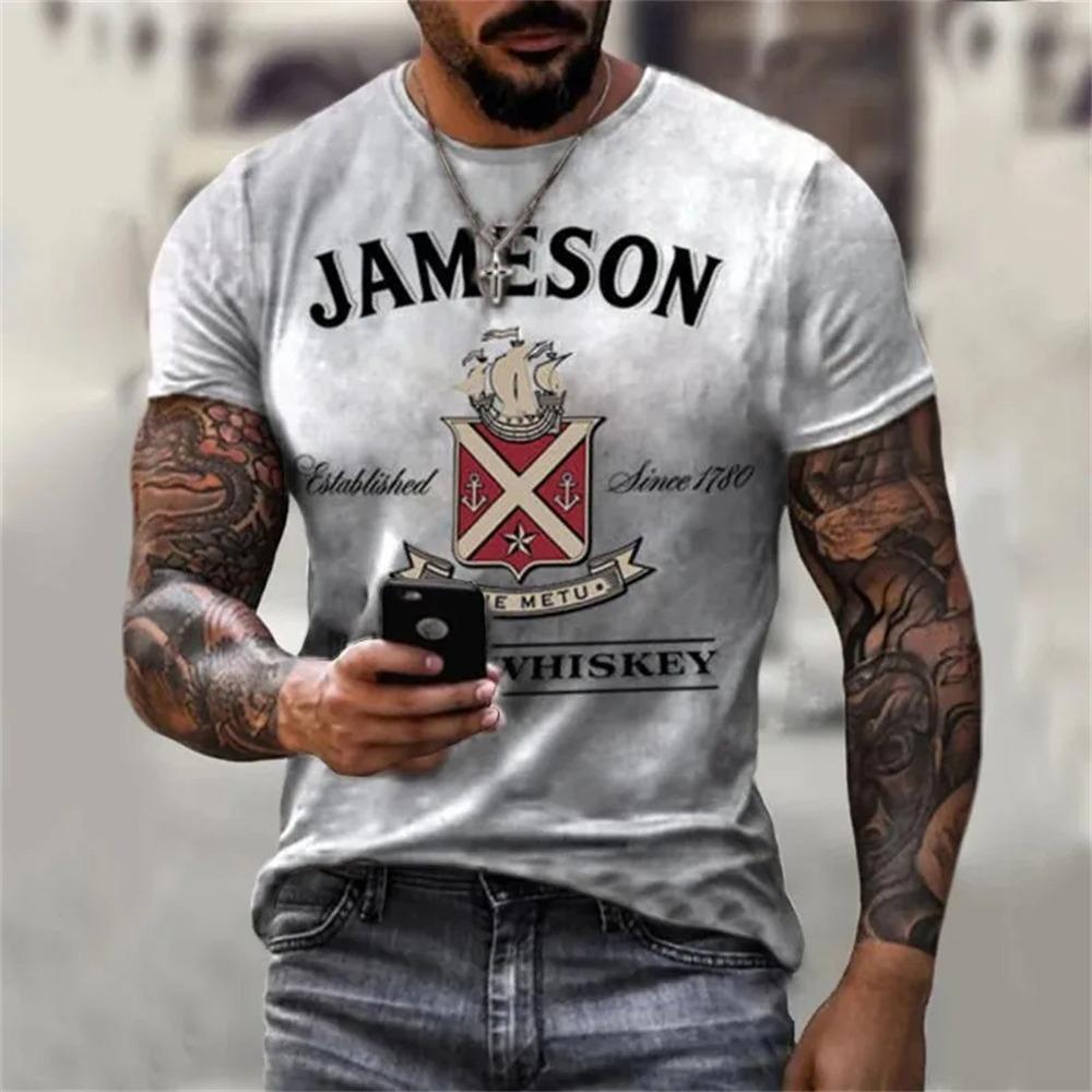 Retro 3D Print Men Sports Quick-dry Breathable T-shirt Summer Outdoor Street Casual Y2K Short-sleeve Top Parent-child Clothing