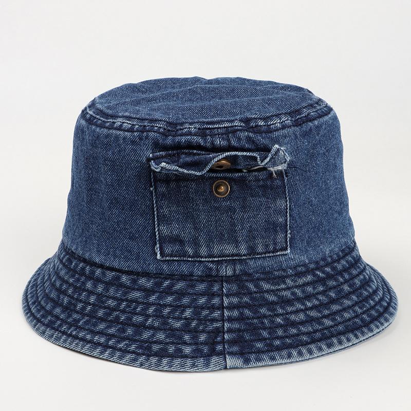 New Casual Retro Denim Basin Hat Fashionable Sun Protection And Sunshade Hat