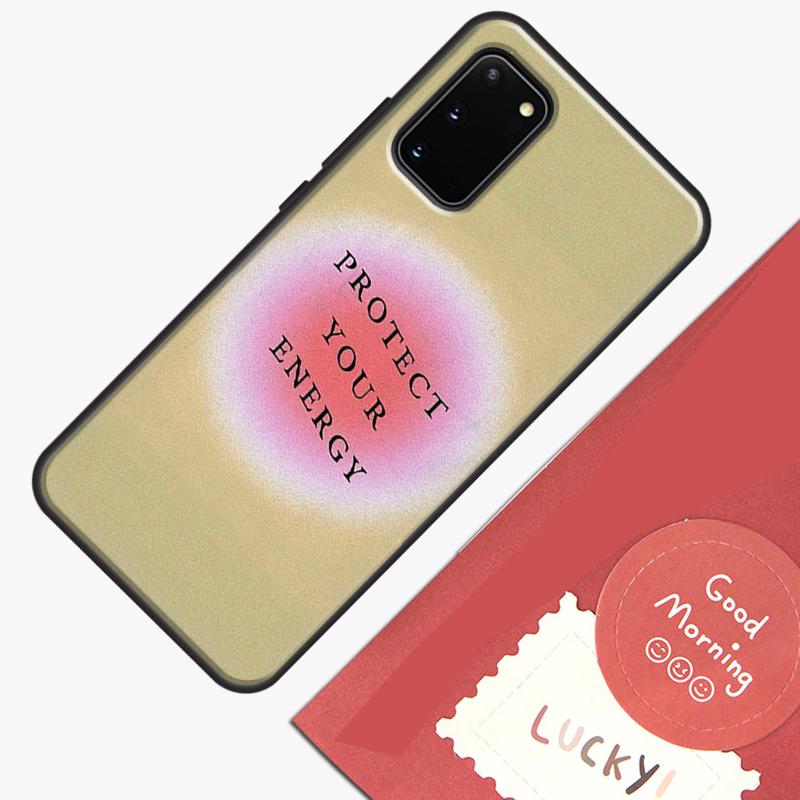 Ins Style Spiritual Angel Energy Hippie Case For Samsung Galaxy S22 S21 S23 Ultra Note 20 S9 S10 Note 10 Plus S20 FE Back Cover