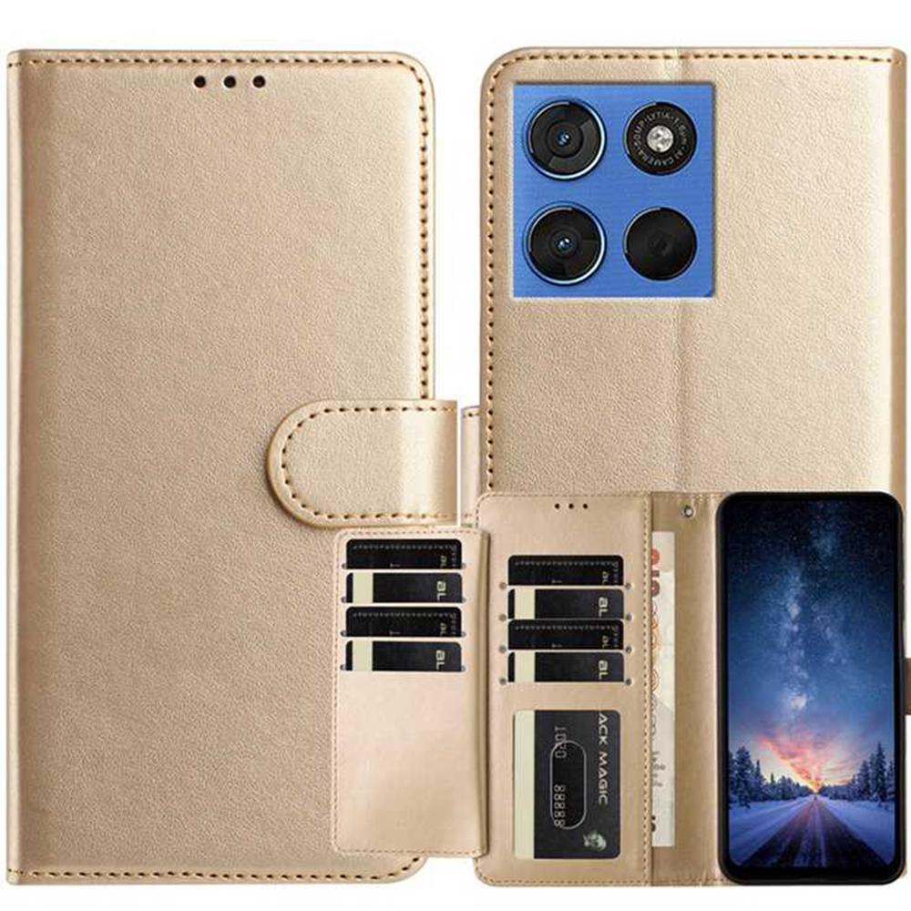 For Motorola Edge 70 5G Wallet Phone Case Stand PU Leather Folio Flip Cover with 8 Card Slot