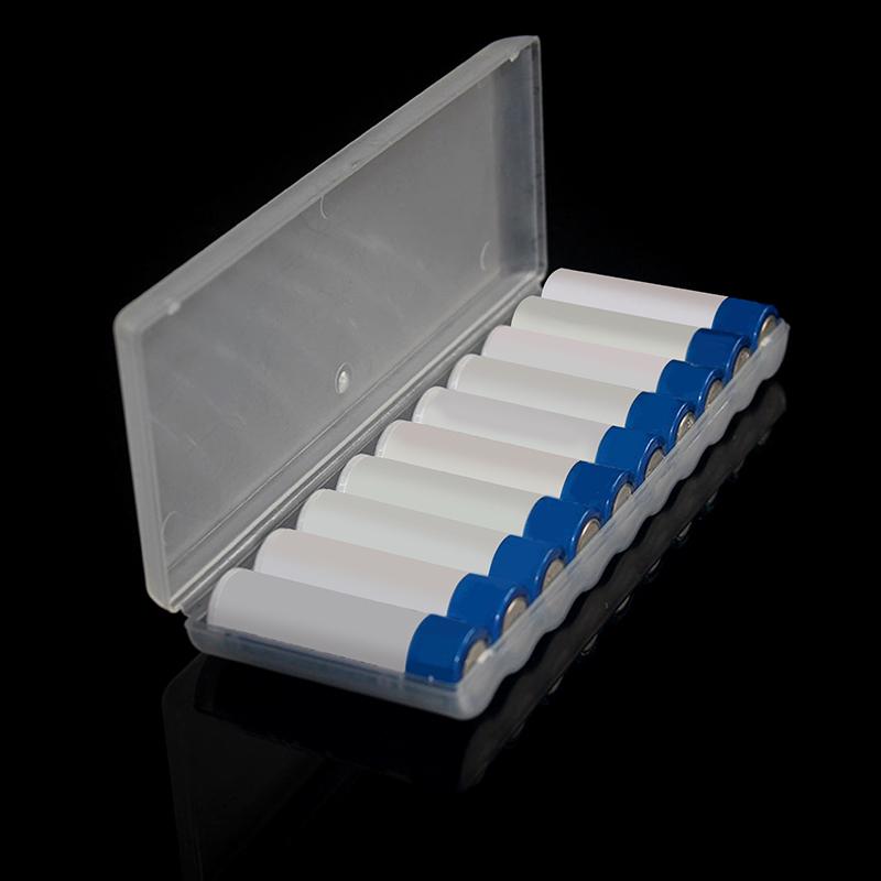 10 Schlitze Transparente Kunststoff-Batterieaufbewahrungsbox Harter Behälter Halter Koffer Für AAA/AA Batterie Organizer Zubehör
