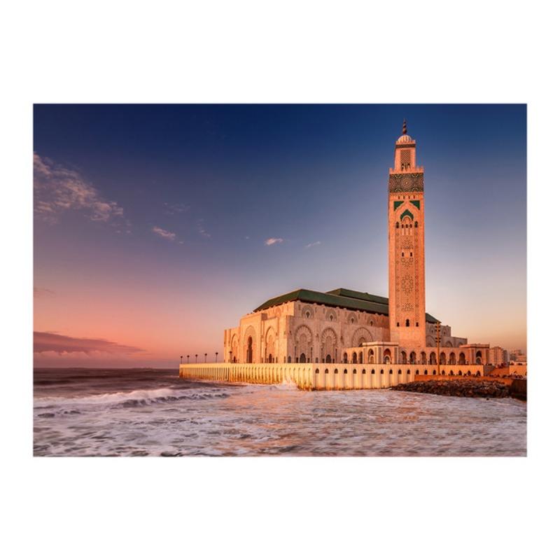 Retro Islamische Kalligraphie Allahu Akbar Kaaba Heiliger Ort Moschee Kunst Poster Leinwand Malerei Wand Druck Bilder Room Home Decor