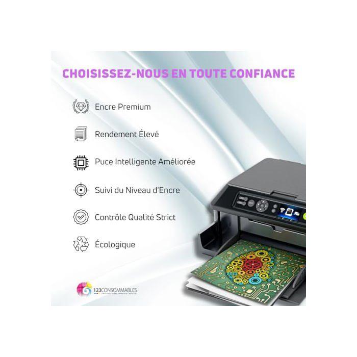 Cartouche d'encre - HP - 924e EvoMore - Noir - Compatible OfficeJet Pro 8120e, 8130e