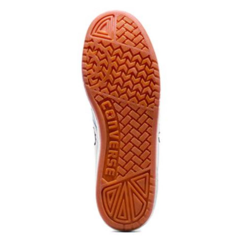 Converse Fastbreak Leather Comfortable Non-Slip Shock Abrasion Resistant Mid-Top Board Shoes Unisex White Blue