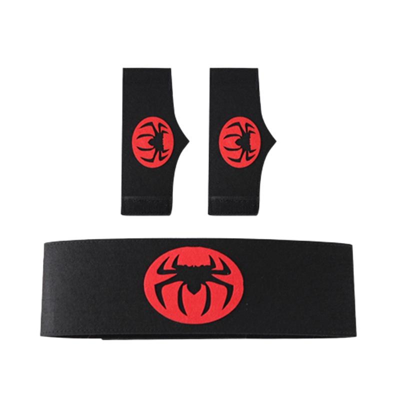 Spider-man Heldenumhang und Maske Halloween Cartoon Anime Launcher Handschuh Uhr Set