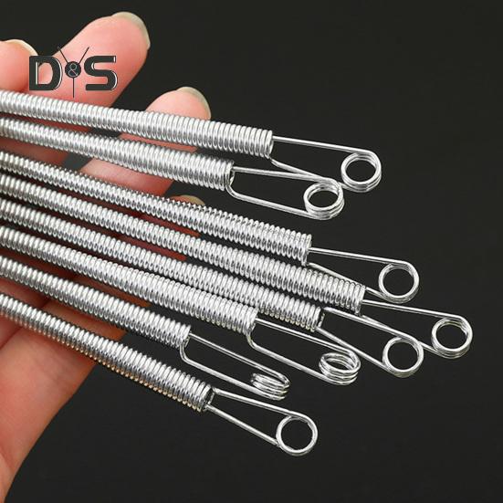 Spring Drawstring Threader Bendable DIY Rope Threader Clip Flexible Drawstring Threading Tool for Hoodies Shorts Pants Drawstring Replacement