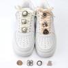 Antique Pearl Diamond Shoe Buckle Crystal Gem Shoelace Decorative Flower Rhinestones Shoelaces Decoration Shoe Charms Accessorie