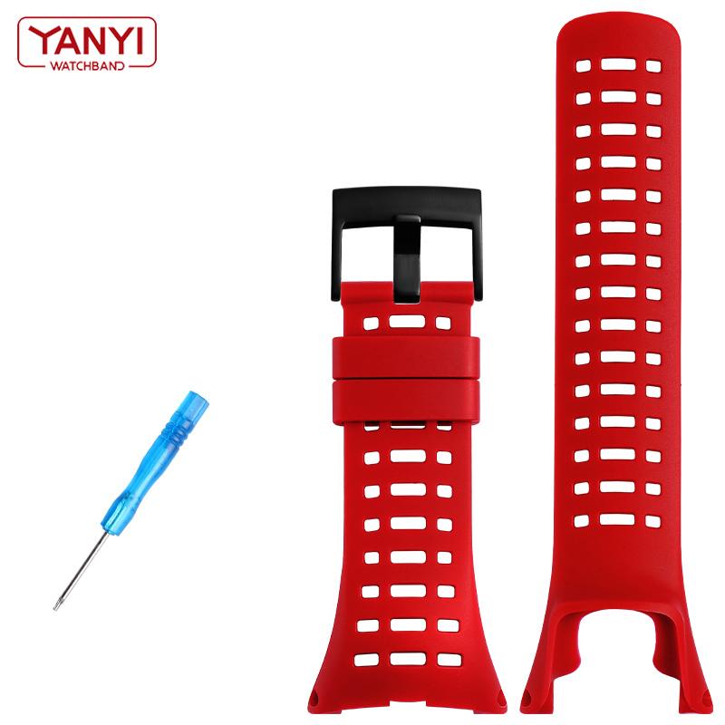 High-Quality Rubber Watchband For Suunto Ambit 1/2/2S/2R/3 Sport/3 Run/3 PEAK Watch Replacement Wrist Bands Flexible Strap