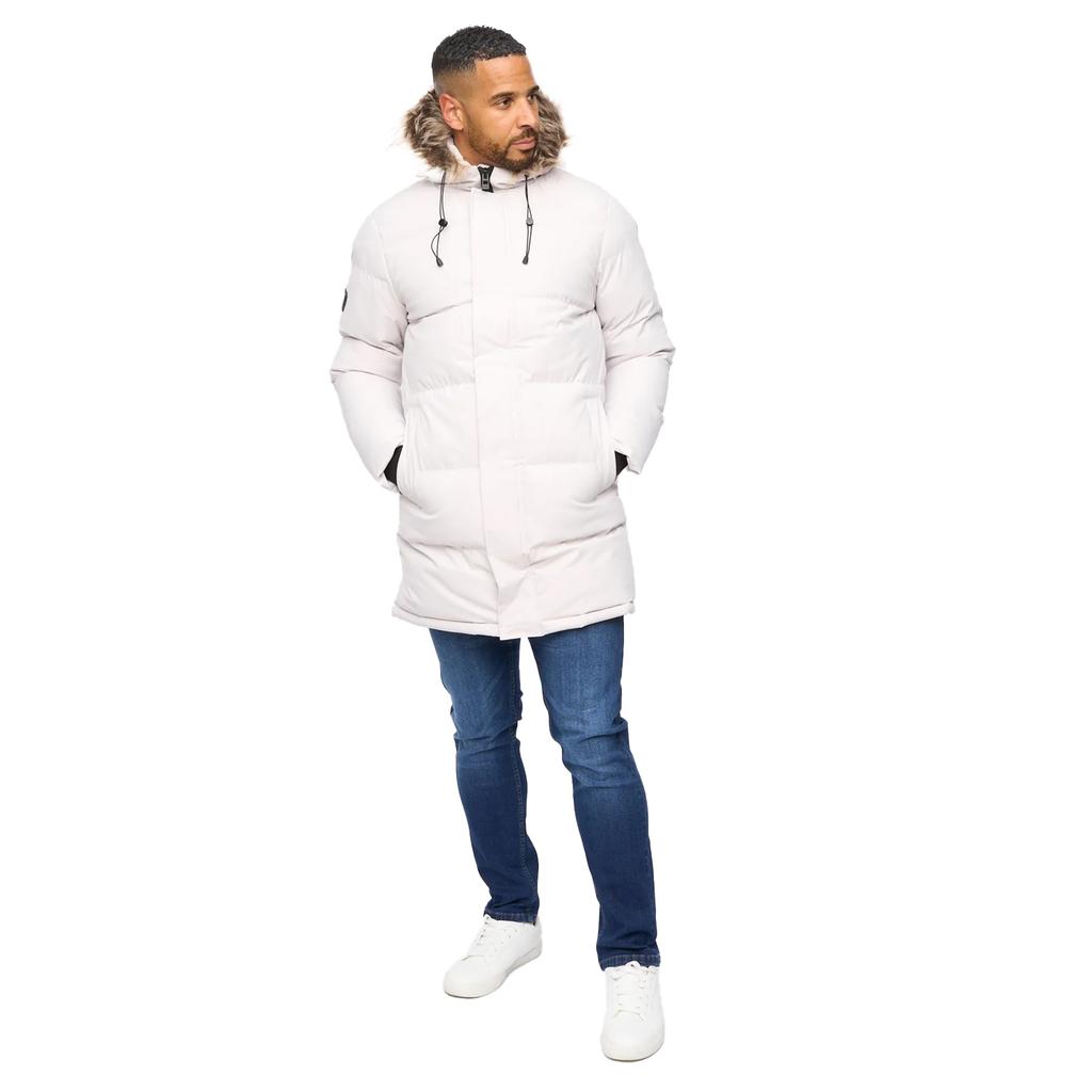 Bewley & Ritch Mens Northbrook Wet Look Padded Jacket