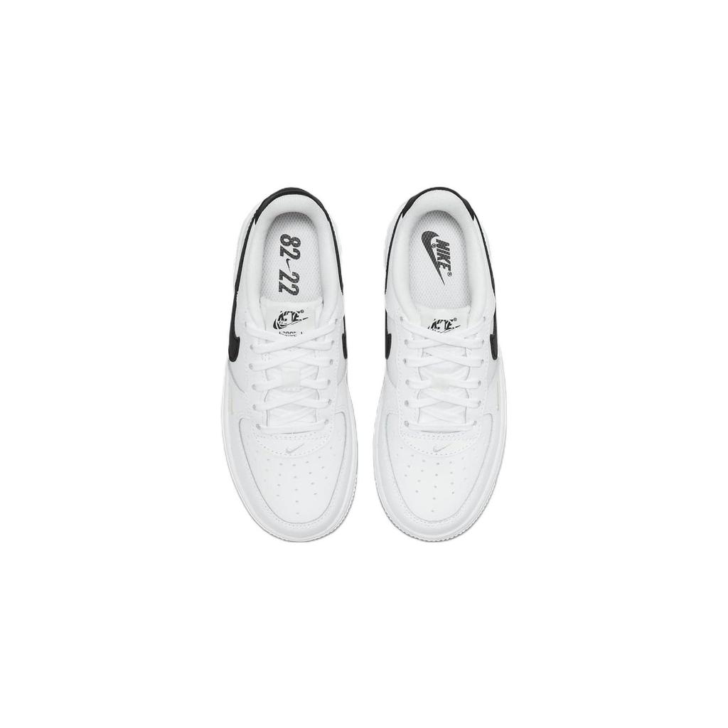 Nike Air Force 1 Se 40. Freizeit Rutschfest Abriebfest Niedriger Schaft Skateboard-Schuhe Schwarz Weiß Kinder FJ2887-100