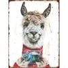 Vintage Bear In Retro Clothing Metal Tin Sign Wall Decor 20x30cm