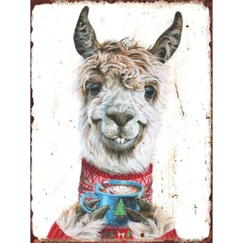 Vintage Bear In Retro Clothing Metal Tin Sign Wall Decor 20x30cm