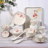 Sakura Love Melamine Tableware: Drop-Resistant Cherry Blossom Design for Catering