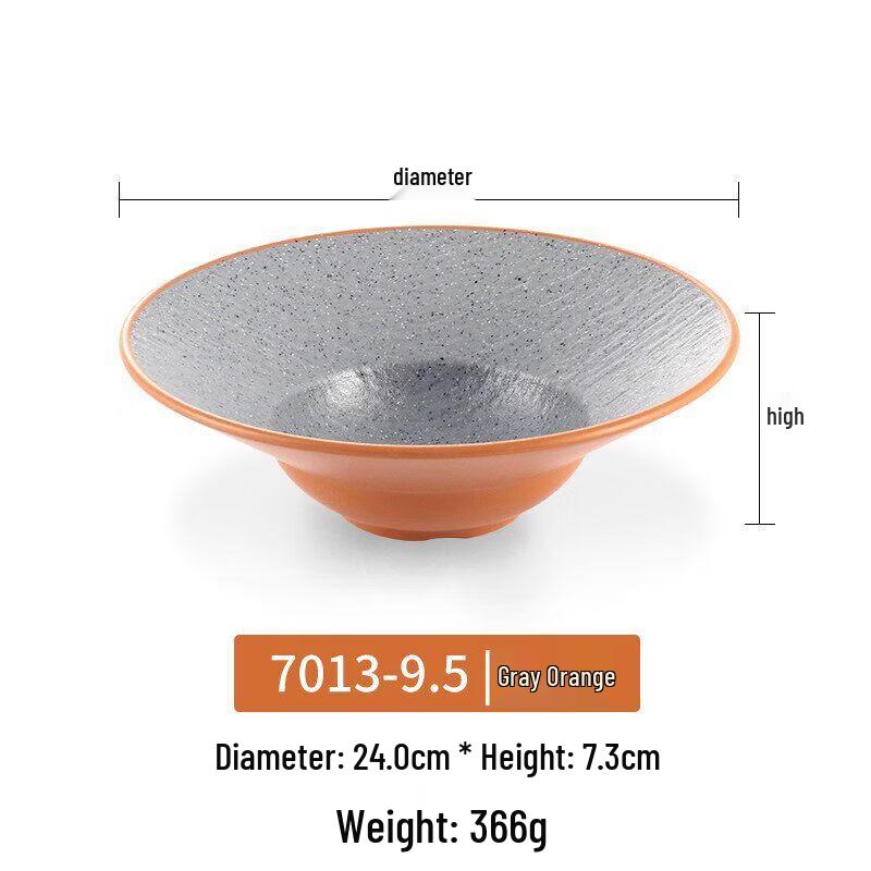 Japanese Style Melamine Noodle & Salad Bowl