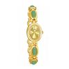 Vintage Women's Watches Elegant Fashion Jade Jewelry Bracelets High Quality Gold Wristwatch Retro Quartz Ladies Dress Watches