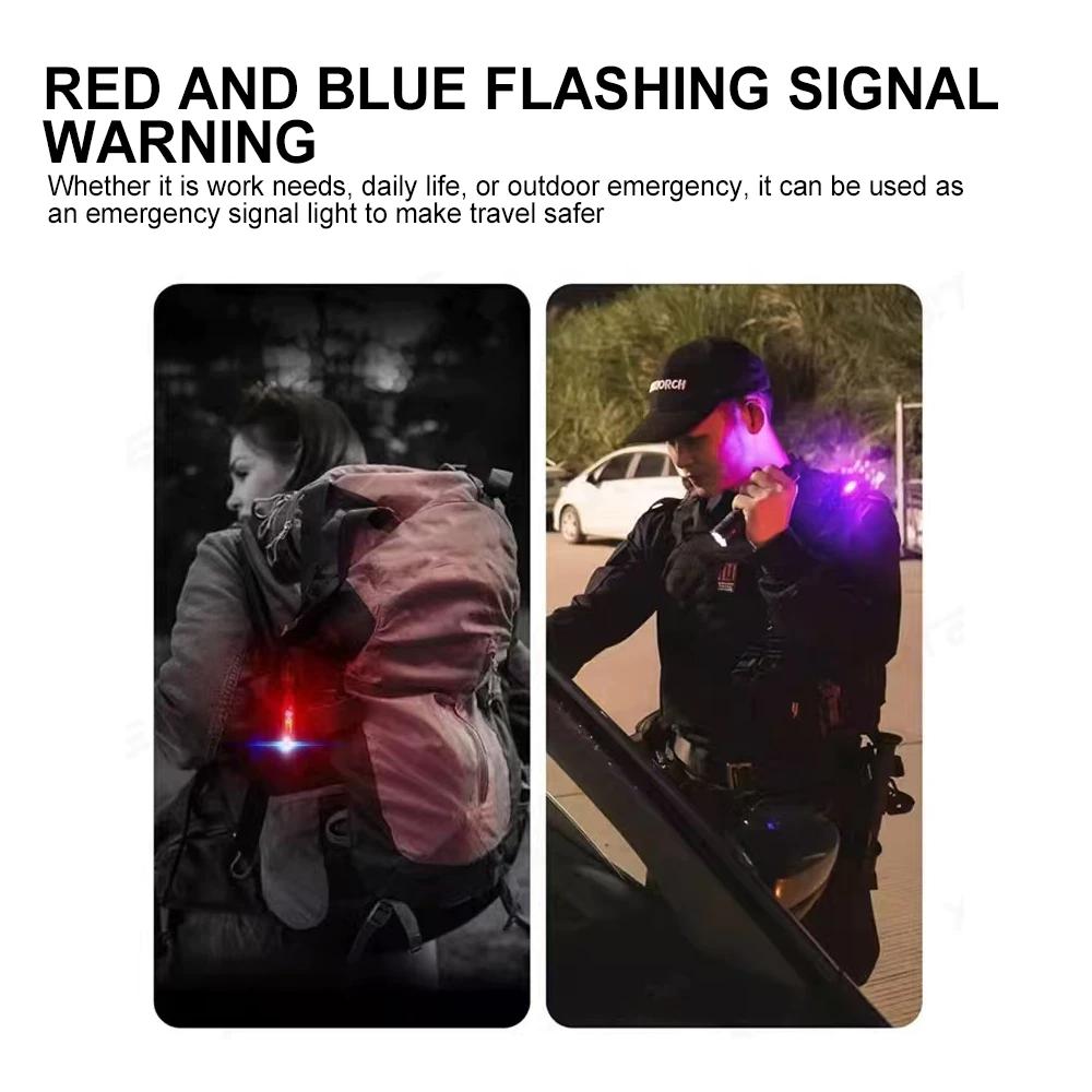 Portable Waist Hanging Keychain, Mini Waterproof Emergency Floodlight with USB Charging & Strong Light