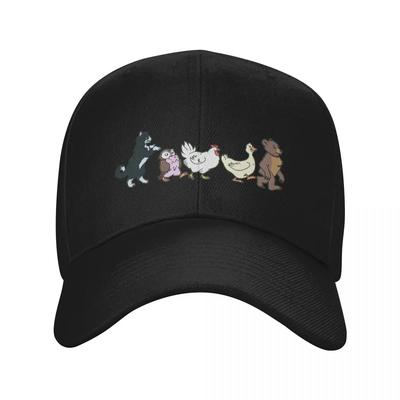 Little Bear and Friends Art Baseball Cap Sunhat Hat Man Luxury Black Girl Mens