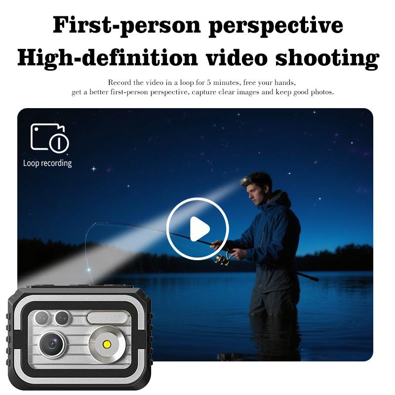 1080P Sports Camera Head Mounted Lighting Camcorders with WIFI Action Cam Video Recorder Bodycamear For Camping and Cycling