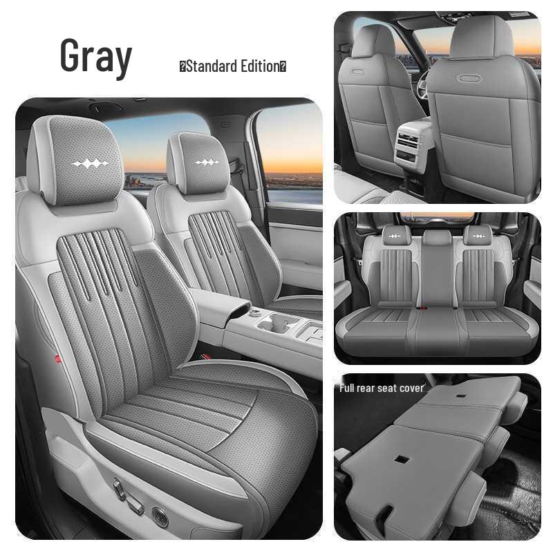 Titanium 7 Perforated Leather Car Seat Covers 2025 - Max Version for 200KM Two-Wheel Drive, Breathable & Full Coverage