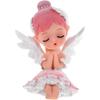 Luxshiny Girl Figurine Ballet Dancer Statue Art Sculpture Vinyl Angel Figure for Home Desk Car Cake Decoration