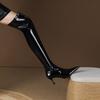 Patent Leather Sexy Over-the-Knee Boots Autumn and Winter Fashion Versatile Skinny Zipper Women's Boots High Heel Elastic Boots
