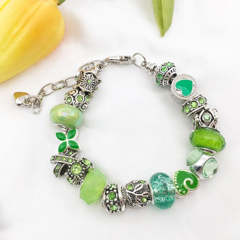 80 Pcs Red Imitation Glass European Large Hole Beads for Rhinestone Spacer Pendant Beaded Diy Handicraft Bracelet Making