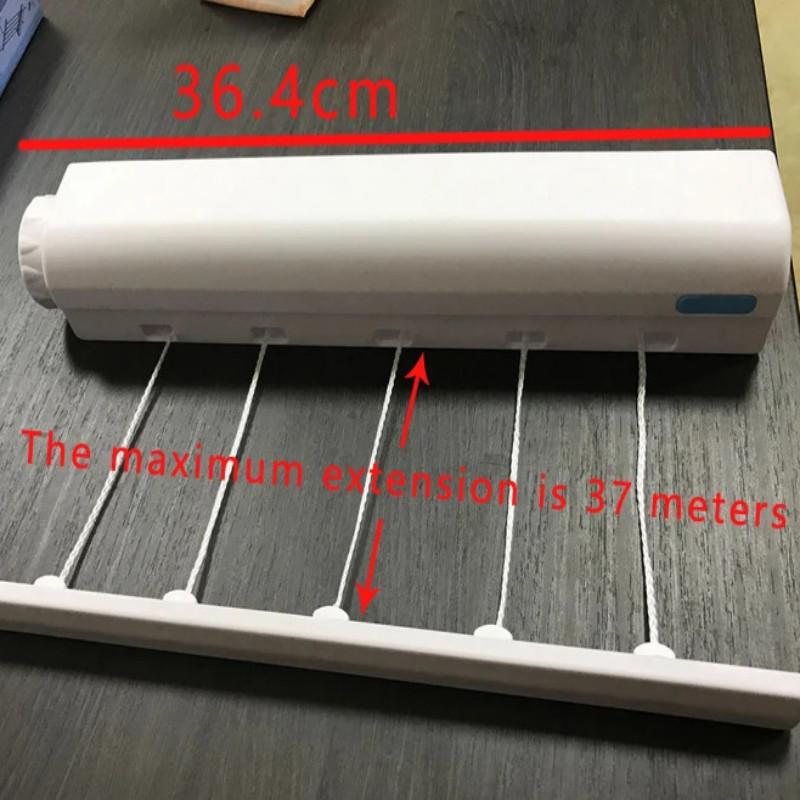 

Portable Pull-out Hanger Household multipurpose Drying Rack White Automatic Retractable Invisible Clothesline Laundry Room