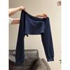 Herbst Schulterfrei Langarm Gestreiftes Sweatshirt Damen Design Passende Weste