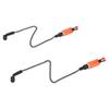2PCS Fishing Alarm Hanger ABS Stainless Steel Portable Fish Bite Bait Alarm Bite Indicator Carp Fishing Chain for Outdoor Red