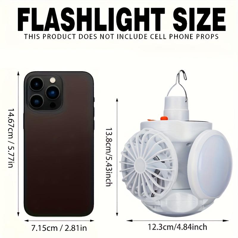 Solar camping barbecue fan light 2-in-1 portable solar adjustable suspension angle suitable for camping barbecue, RV, yard, emergency backup