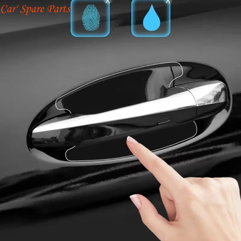 Y4UA Car Exterior Door Handle Protector Transparent PVC Film Scratch Resistant Layer China Mainland