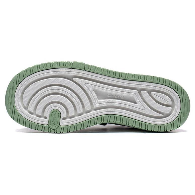 New LiNing Future C1 Slip Resistant Low Top Skateboard Shoes Women's White Green AGCT120-3