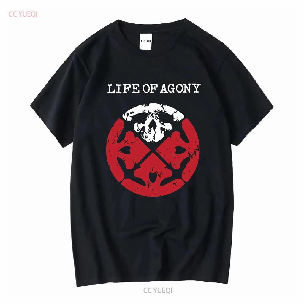 Vtg Life of Agony Band Music Star Cotton Black All Size T Shirt Vintage Washed Casual Stylish Comfortable Versatile