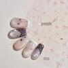 Tomoni Pink Starry Sky Butterfly & Bow Nail Stickers - Sweet Girl Style