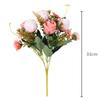 5 Heads Simulated Rose Curled Small Artificial Rose Flowers New Vintage Silk Rose  Home Decor