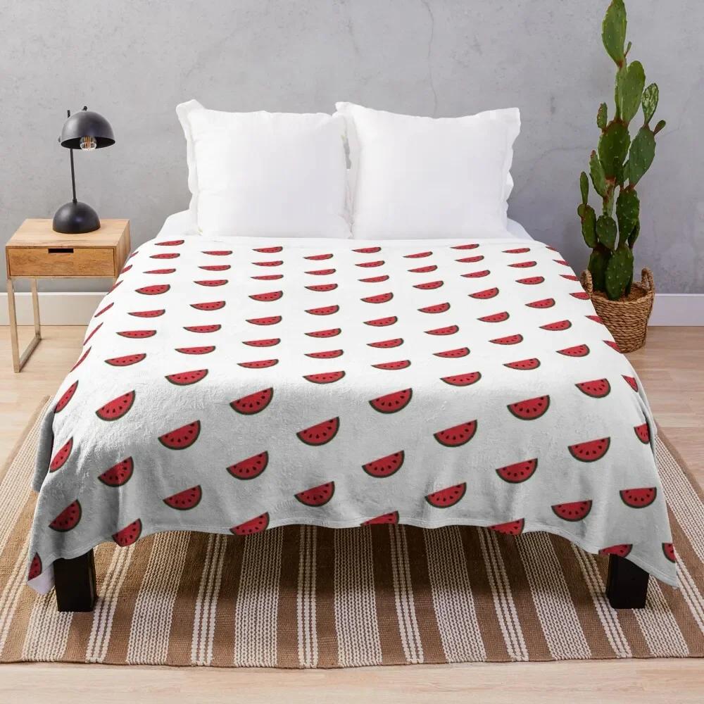 Coperta Morbida Anguria Rossa Matrimoniale Leggera in Pile di Flanella per Divano Letto Divano Viaggio Campeggio per Bambini Adulti