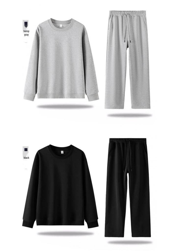 Women's Trendy Loose Drop Shoulder Hoodie & Wide Leg Sweatpants Set - Autumn/Winter Collection
