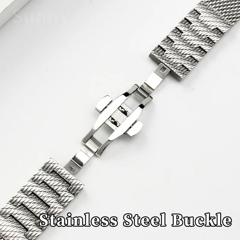 High Quality Steel Mesh Belt Watch Strap for Citizen Eco-Drive Air Eagle Jy8078 Second Generation Blue Angel 22mm Watchband