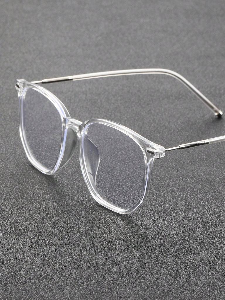 1PC Fashion Square Plastic Frame Anti-Blue Light Clear Glasses For Daily Office Reading Life Eye Protection Accessories.