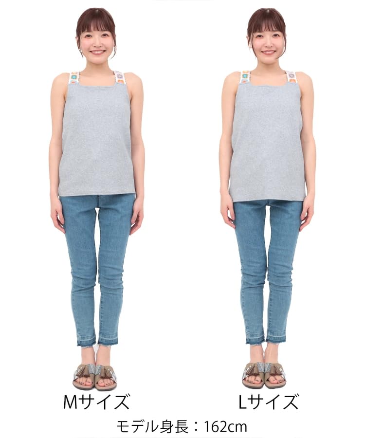 Titicaca Crochet Inner Tank Top OSJBB073 Women's Top, Medium, Gray,