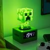 Paladone Minecraft Creeper Alarm Clock - Officially Licensed, In-Game Music & Night Light, for Kids & Tweens, Game Room Accessories