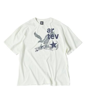 TRAVEL Imperial Pigment Short Sleeve T-Shirt Cream