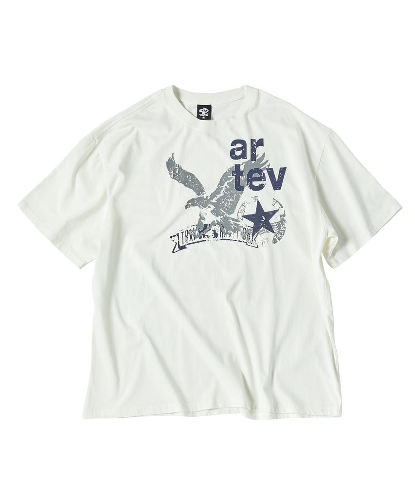 TRAVEL Imperial Pigment Short Sleeve T-Shirt Cream