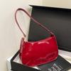 Borsa a mano da donna in vernice Moda versatile Spalla Casual Borse da pendolarismo Borsa a mano con cerniera firmata da ragazza