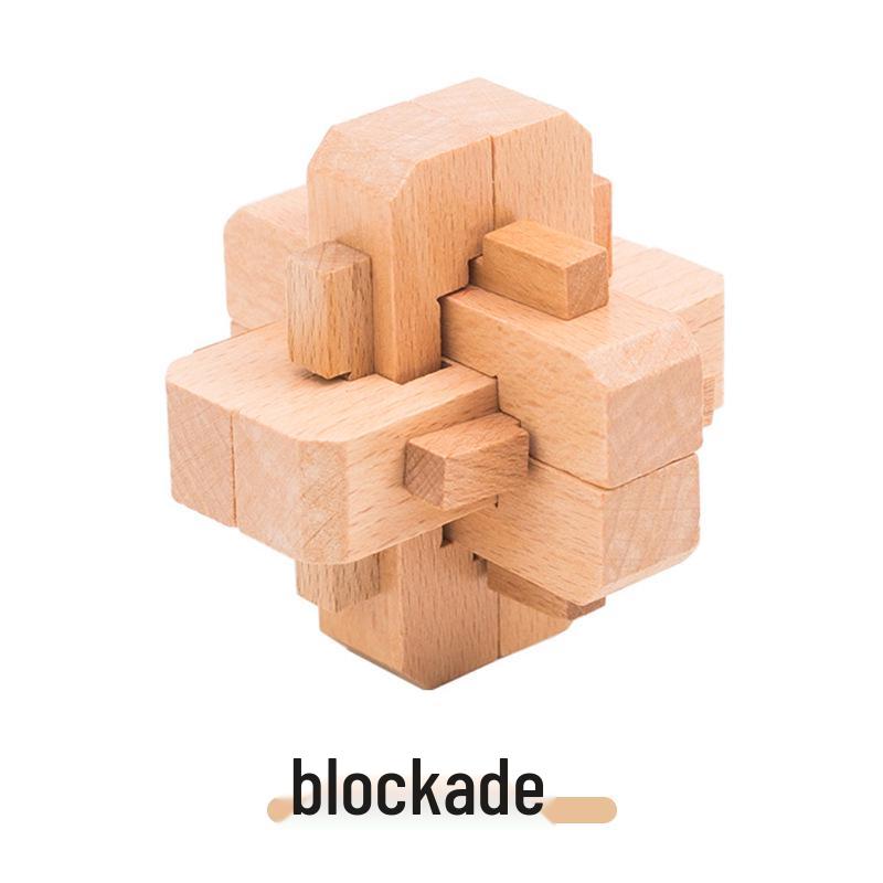 

Класичні Дерев яні Розвиваючі Іграшки: Гра-головоломка Замок Конгмінга та Лубаня для дітей та дорослих