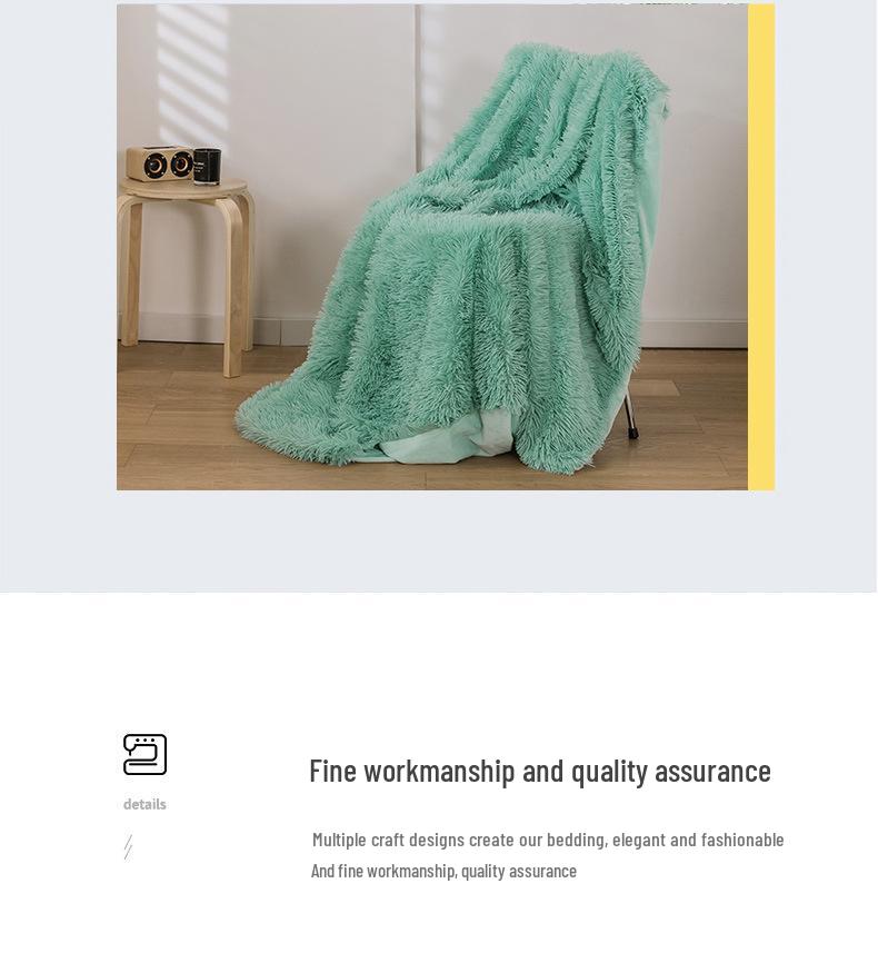 Plush Velvet Double-Layer Blanket for Kids Sofa or Quilt Cover